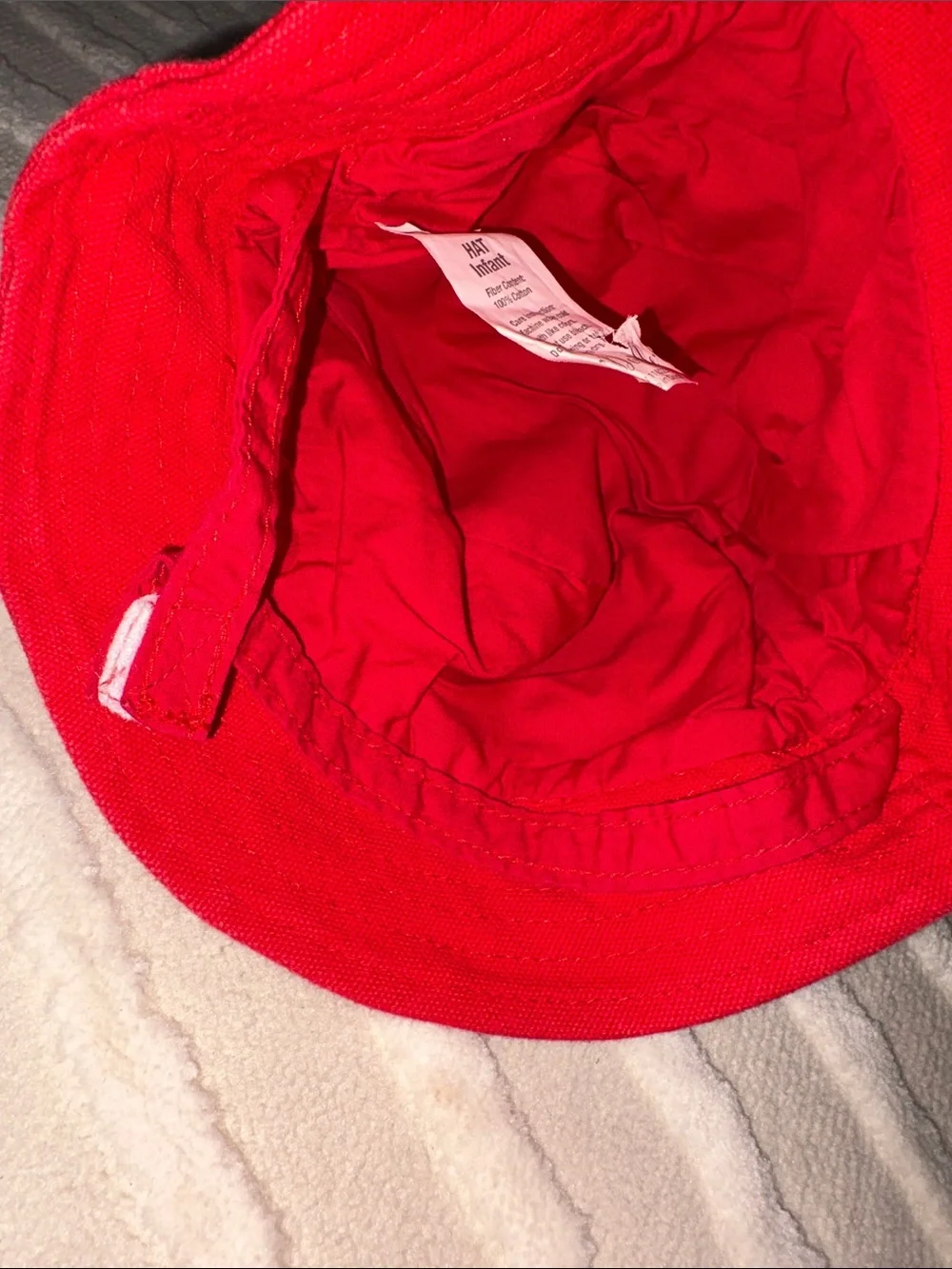 Red Kids Crab Bucket Hat - Cute Sun Hat